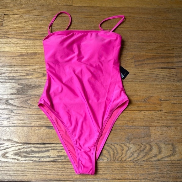 NEW Relleciga One Piece Swimsuit Neon Rose R2092-105 Size Small NWT - Picture 1 of 6